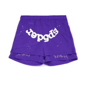 OG WEB SP5DER PURPLE SHORTS