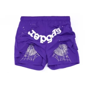 OG WEB SP5DER PURPLE SHORTS