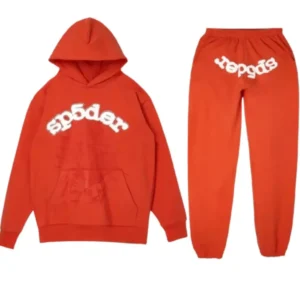 Orange Logo Spider Tracksuit Worldwide