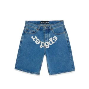 SP5DER OG LOGO DENIM SHORTS