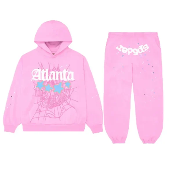 Sp5der Atlanta Pink Tracksuit