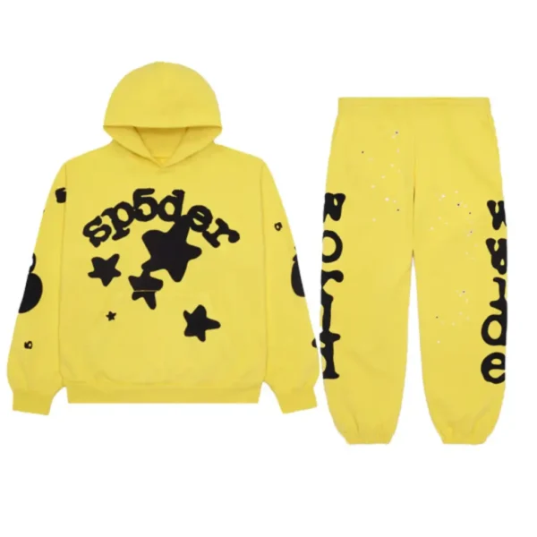Sp5der Beluga Gold Tracksuit