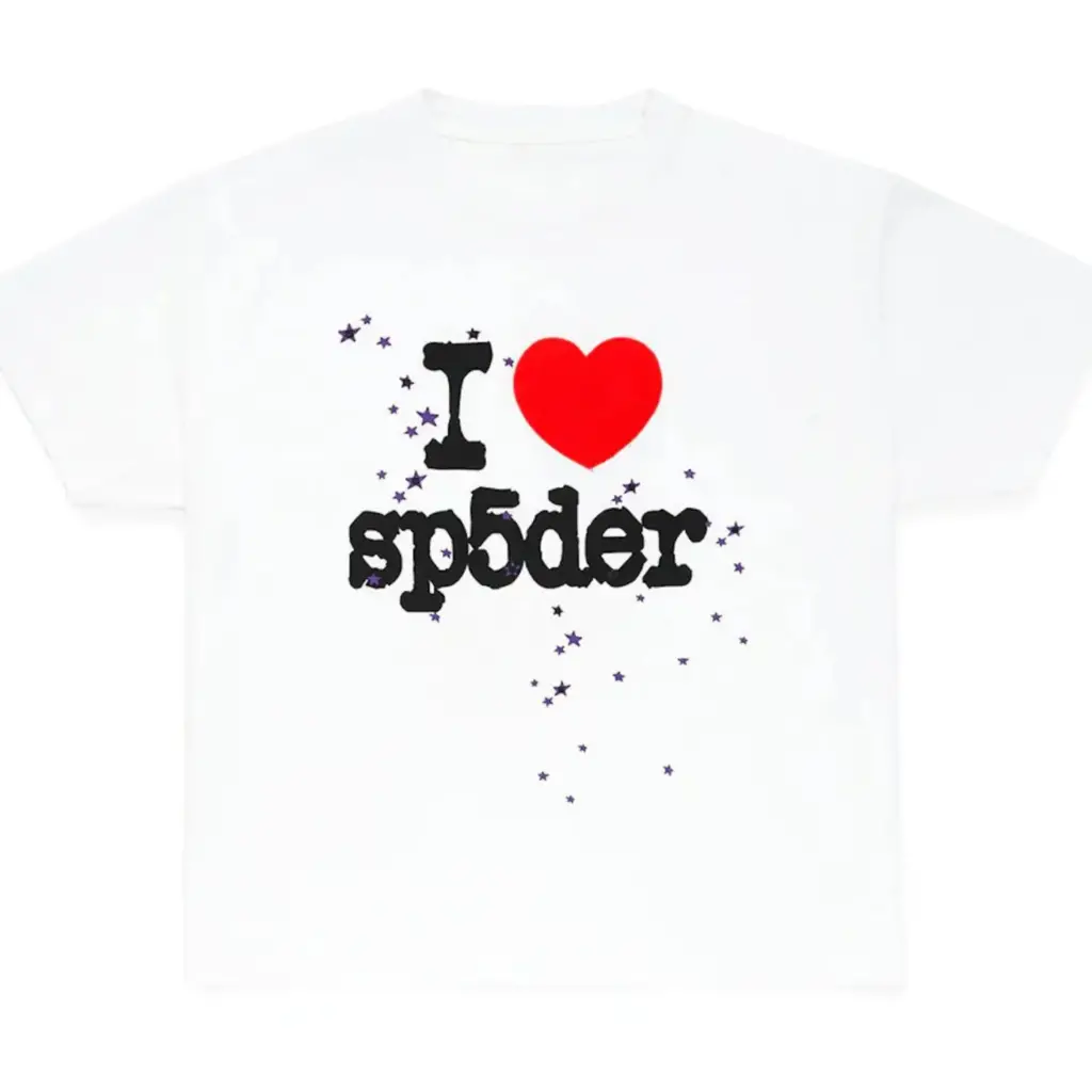 Sp5der I Heart SP5DER White Tee Sp5der I Heart SP5DER White Tee