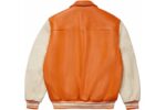 Sp5der Leather Varsity Jacket