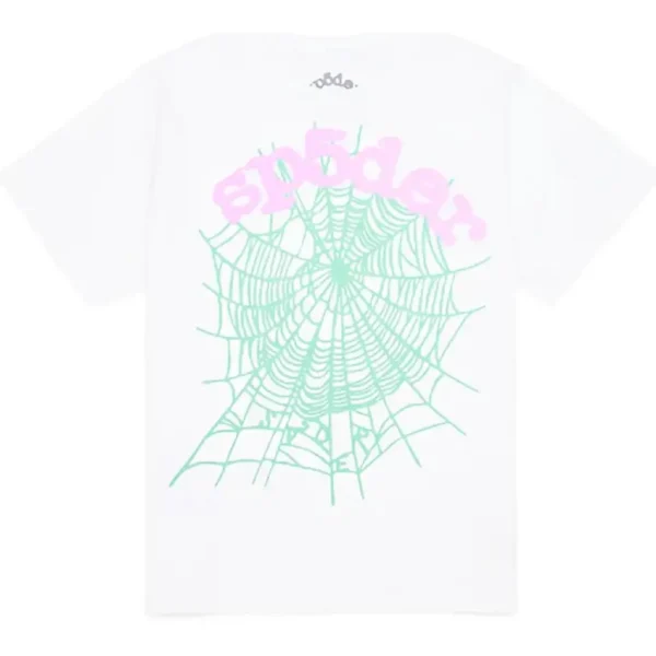Sp5der OG Web White Tee