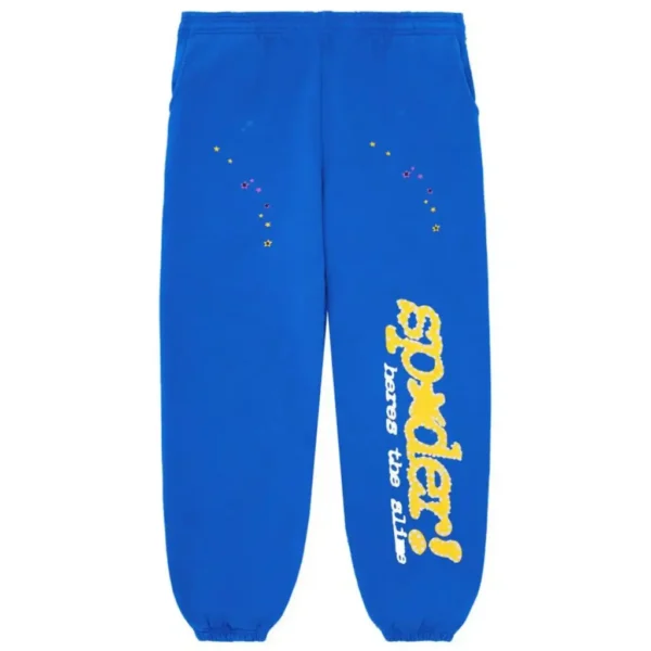 Sp5der TC Blue Sweatpants