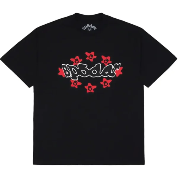 Sp5der Warped Black Tee