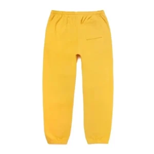 Sp5der worldwide sweatpants Yellow with black writing