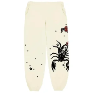 Sp5der x The Mariah Scientist Scorpion Sweatpant ‘Cream’