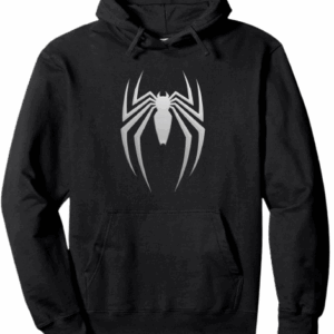 Spider Logo Hoodie-Black