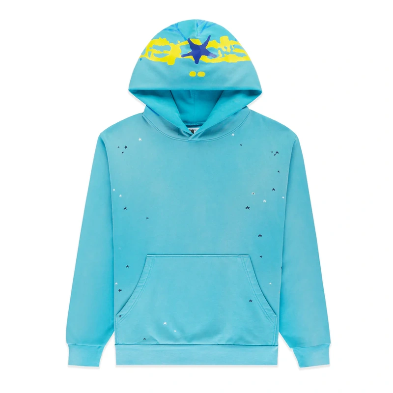 Cyan Heavy Web Hoodie Cyan Heavy Web Hoodie
