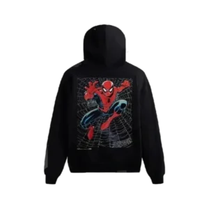 Kith For Sp5der-Man Web Logo Hoodie ‘Black’