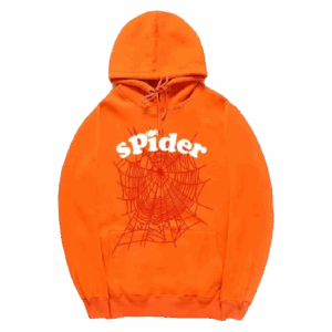Orange Spider Hoodie 555