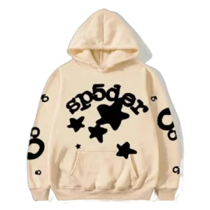 Beige Sp5der Beluga Hoodie