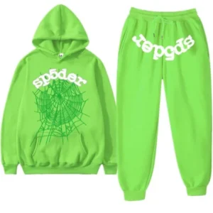 Sp5der Web Tracksuits Slime Green