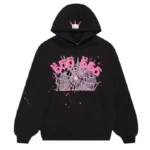 Sp5der Angel Hoodie 555555 Number Black