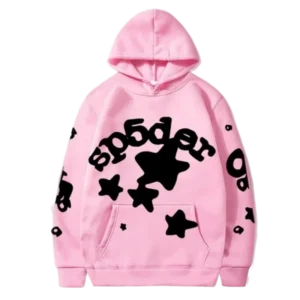 Sp5der Beluga Pullover Hoodie Pink