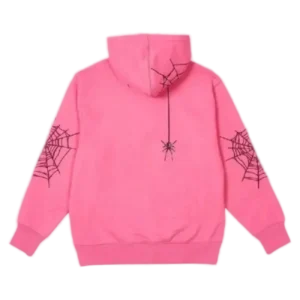 Sp5der ‘Shock Pink’ Palace Logo Zip Hoodie