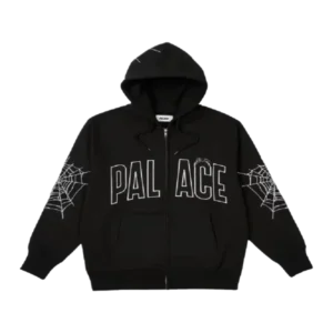 Sp5der Zip Hoodie Black Palace Logo
